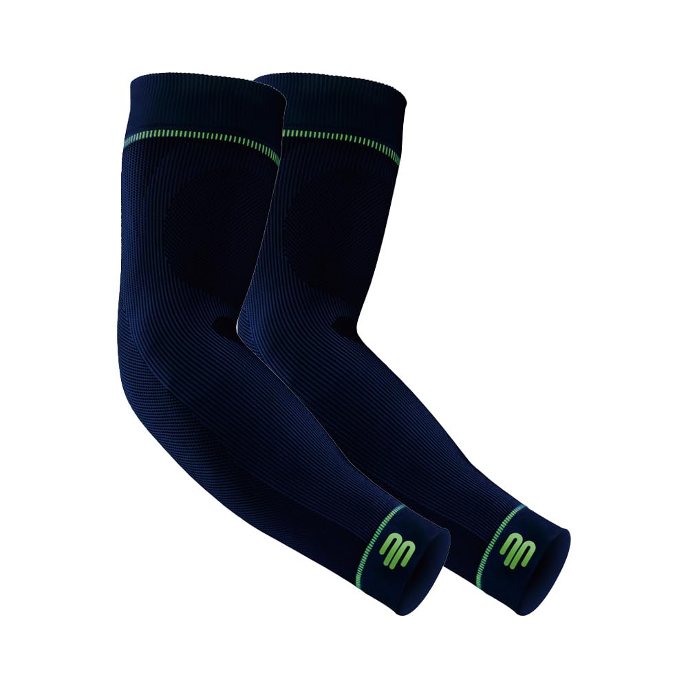 BAUERFEIND1 Pair of Unisex Right/Left Compression Arm Sleeves, Strengthening the arm muscles during ball and endurance sports