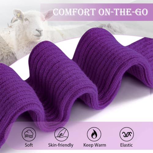 Image of Pleneal Leg Warmers for Women 80s Y2k, Ribbed Knit Long Socks LegWarmer