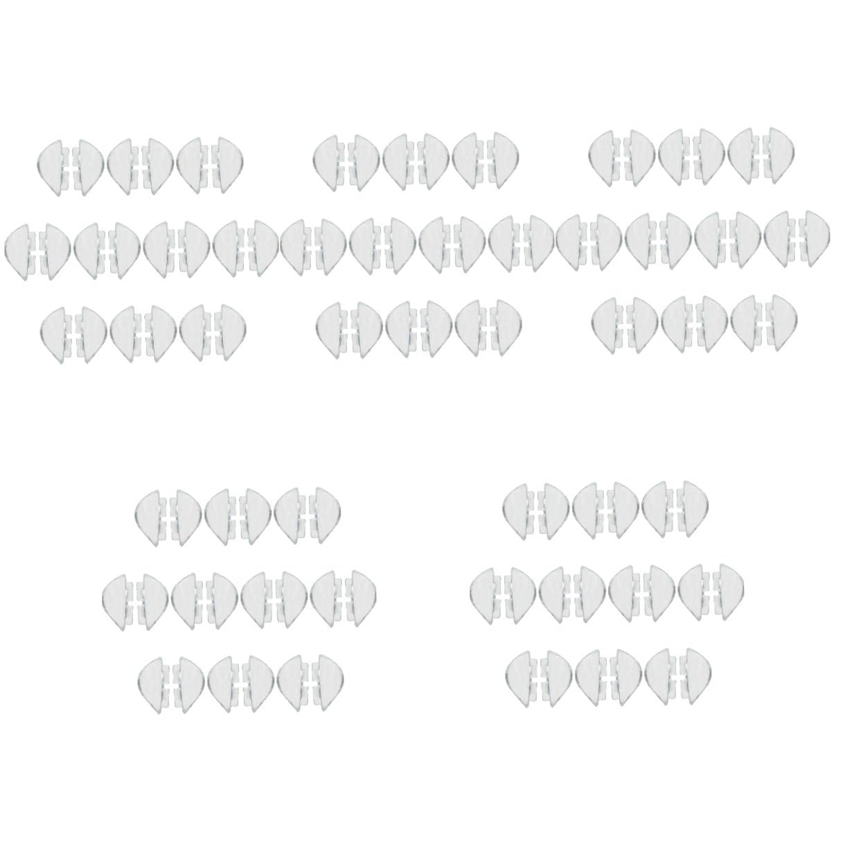 Beavorty 5 Set Naselli Per Occhiali Viti Per Occhiali Protezioni Per Il Naso Naselli Sostituibili Ventosa Da Tavola Naselli in Silicone Per Occhiali Naselli Plug-in Gel Di Silice 10 Paia*5