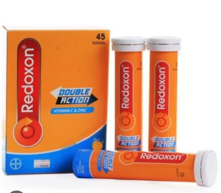 Dc Reddoxon Triple Action Vitamin C, D With Zinc, 45 Effervescent Tabs Orange Flavor, 45 count