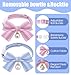 2 Pcs Cat Bowtie Collars Breakaway, Pink Blue Soft Cotton Bow Cat Collar for Girl Cats & Small Dogs, Adjustable 8-12 Inch Girly Bowtie with Peral & Breakaway Design, Perfect for Girl Cats Dogs