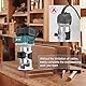 Akku Oberfräse kompatibel mit Makita 18V Akku,800W Bürstenloser Holztrimmer,Akku Oberfräse Trimmer für Makita,Akku Holztrimmer mit 16 Stück 1/4 Hartmetall Fräser Set (ohne Akku & ohne Ladegerät)