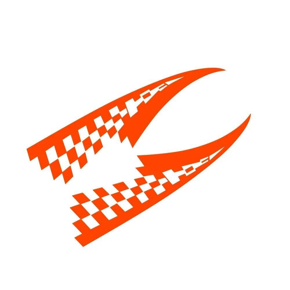 Car Hood Bonnet Sticker Cover Vinyl Decals Tuning Accessories for Mini Cooper(Glossy Orange)