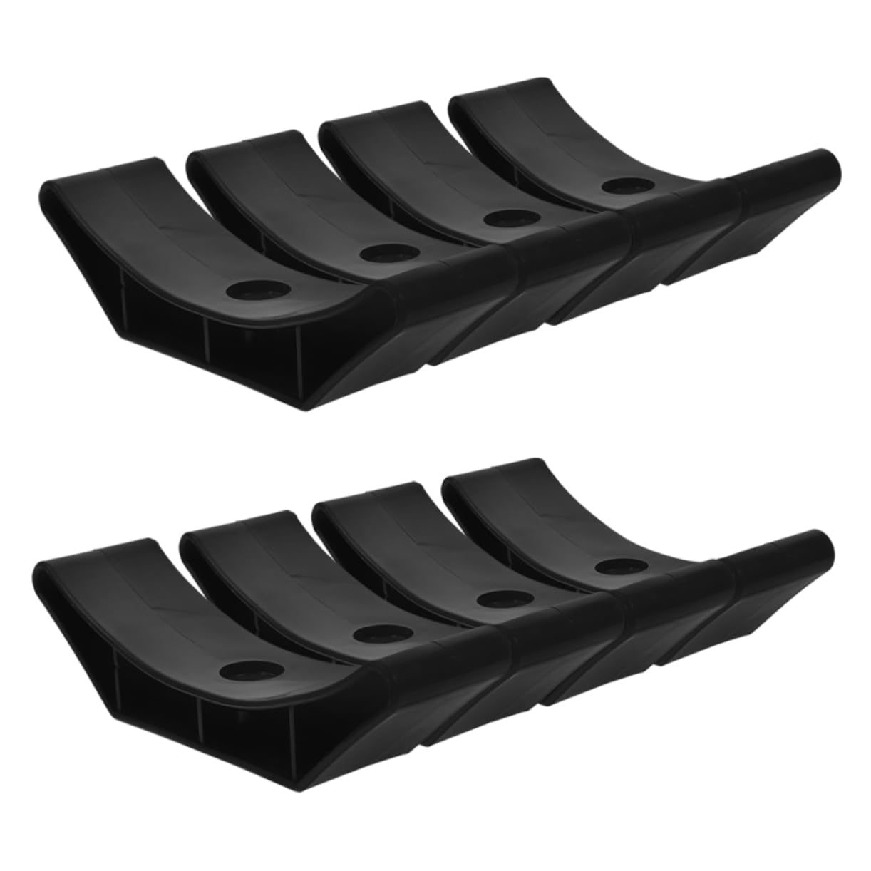 Mipcase 8pcs Dumbbell Saddles Lightweight Holder for Floor Protection Easy to Move Dumbbell Rack Accessories for Home Gym Equipment Stable Maintenance Friendly