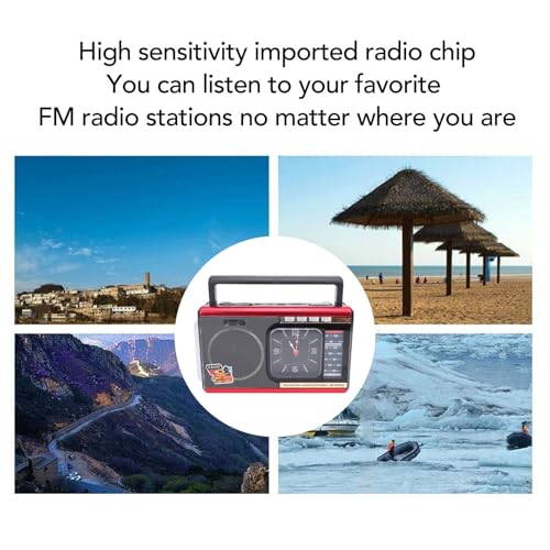 Radio Retro Diyeeni con Bluetooth y FM AM SW, Batería 6h miniatura 5