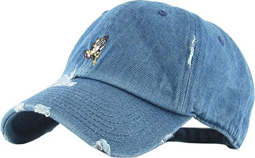 Image of KBETHOS Praying Hands Rosary Dad Hat Baseball Cap Unconstructed Polo Style Adjustable Unisex