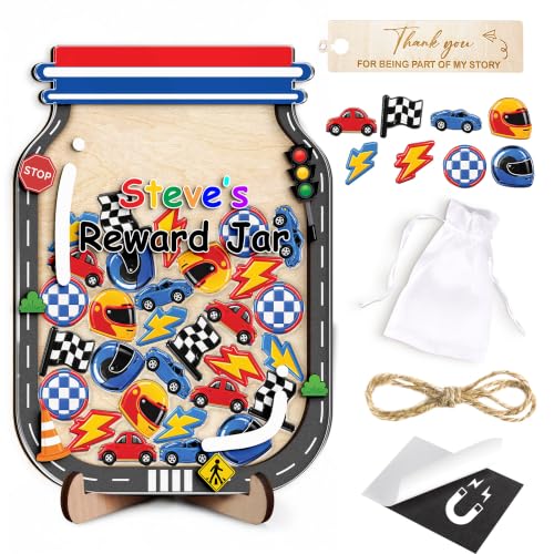 Image of Personalized Vehicle Magnetic Reward Jar for Kids, Toddler Potty Training