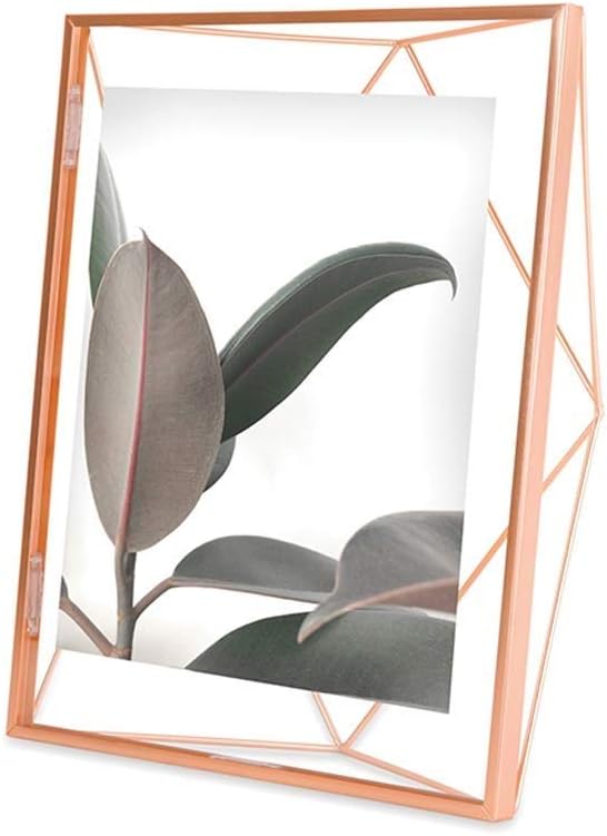 Picture Frame, 5x7 Photo Display for Desk or Wall, Copper