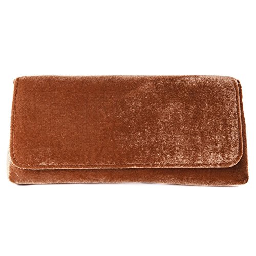 Sac d'embrayage Mattea beige la douceur du velours pour soi