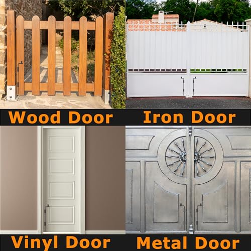 Image of 24 inch Heavy Duty Cane Bolt Gate Drop Rod with Black Finish-Steel Gate Ground Latch Designed for Wood Metal Vinyl Gates or Double Doors Fence Applications-1 Pack