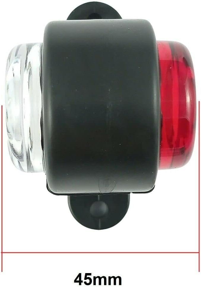 2x 12v 8 LED Indicatori Laterali Luci Ingombro Arancio Per Camion - Foto 8