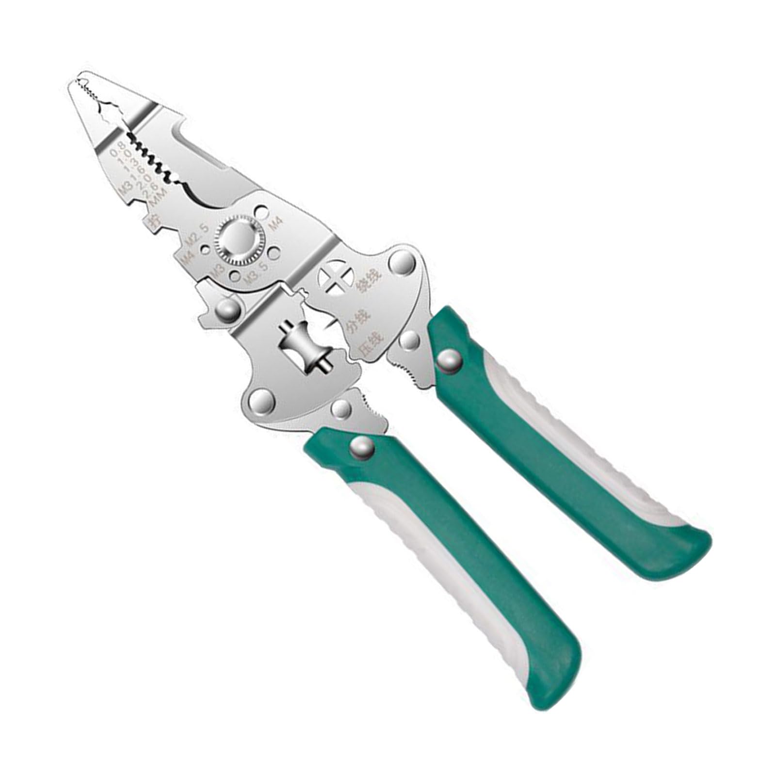 Fromceo Portable Multipurpose Wire Stripper Tool With Ergonomic Handle And Folding Design For Electricians Home Industrial Use Folding Wire Stripper