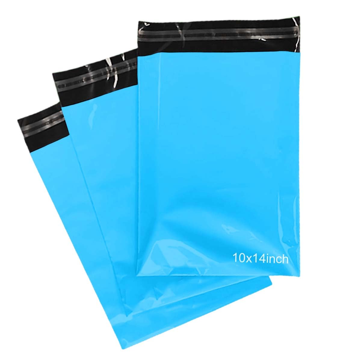 PACKY® 100 Baby Blue Mailing Bags 10'' x 14'' Self Seal Postage Bag 250mm x 350mm Eco-Friendly Plastic Packaging Delivery Bags A4 Letter Colour Mailing Bags Strong Waterproof Poly Mailers Parcel Bags