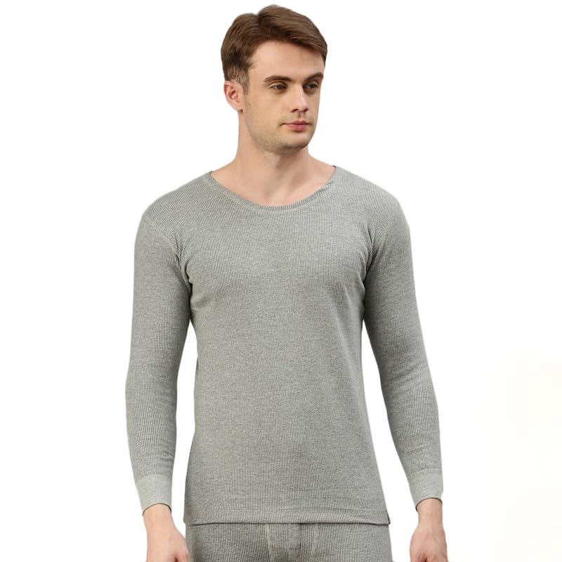 zoiro Men's Cotton Rich, Triple Insulated, Solid, Full Sleeve, Round Neck Fitted Thermal Vest-picture-31