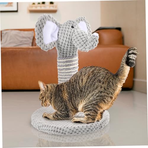 Beaupretty set 2 rascadores para gato diseños elefante y cebra miniatura 3