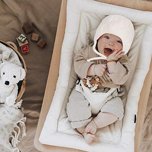 Bamery Infant Baby Bonnet 0-6 Months Newborn Boy Beanie Hat Soft Cotton Baby Girl Turbans Set Single Layer for Spring2