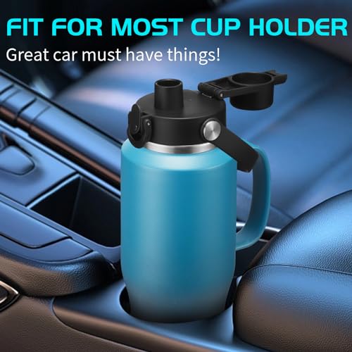 Image of 32 40 OZ Insulated Water-Bottle with Handle - Straw & Chug Lid, Strap Carrier Bag & Protective Boot, Stainless Steel Coffee Travel Tumblers, Leak-Proof, Skinny Flask Fit in Car Cup Holder