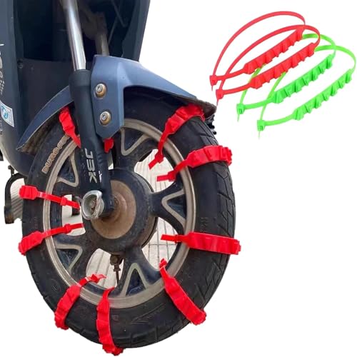 20本オートバイ用 ン バイスノー オートバイ用 タイヤチェーン 20本セット スノーチェーン 用 非金属タイヤチェーン 簡単装着 滑り止め 簡易チェーン 緊急脱出 雪道 凍結 アイスバーン スリップ 悪路 泥道 冬の必需品
