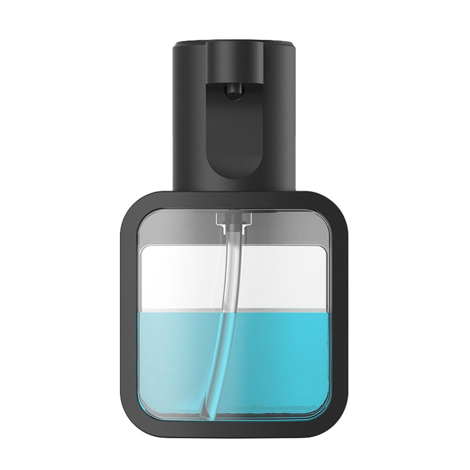 dispenser per sapone Distributore automatico di sapone con sensore, distributore di sapone for le mani senza contatto con 3 livelli regolabili for cucine, bagni e uffici grande(Svart,Foam)