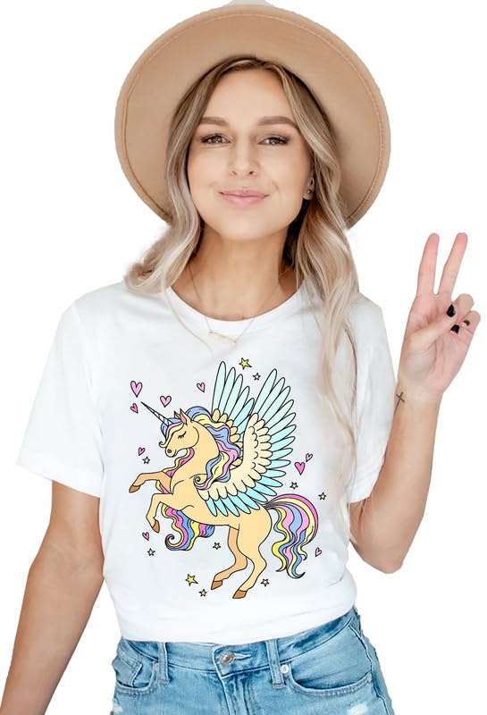 vlam Graphic Unicorn Printed Halfsleeve Roundneck Unisex T-Shirt-picture-16