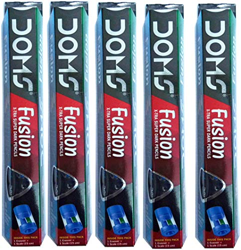 DOMS Fusion X-TRA Super Dark Pencils Pack of 5
