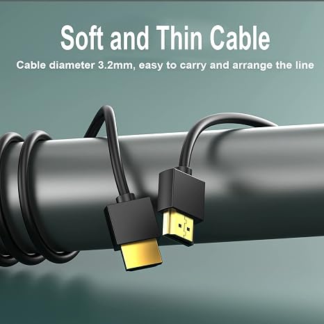 HD Cable 90 Degree Angle Bend Skyworth HDMI-Compatible Interface Data Line Set Box Connect TV (1m, CF-HD)