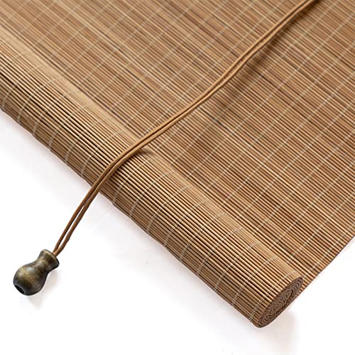 Store enrouleur en bambou naturel 91x241 cm avec accessoires pour fenêtres