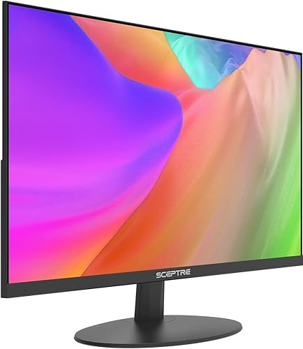 Miniatura 2 de Sceptre IPS Monitor LED de computadora de 24 pulgadas 1920x1080 1080p HDMI VGA hasta 75Hz 300 Lux Altavoces integrados 2021 Negro (E249W-FPT)