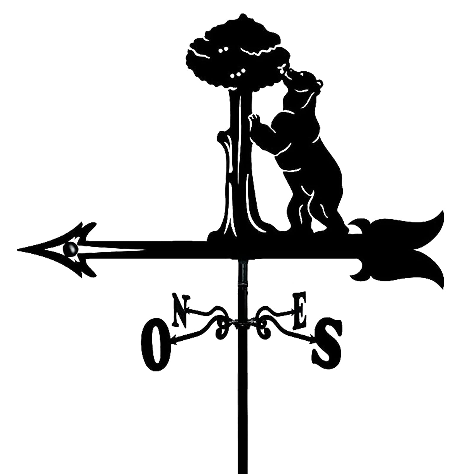 Indicateur de direction du vent en métal et décoration toit extérieur