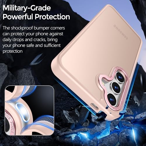 Image of Rayboen for Translucent Matte Samsung S24 Case, Pink