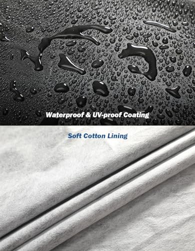 Image of JOYTUTUS Car Cover Compatible with 2020-2026 Corvette C8 Stingray Z06 Z51 (Not Fit for High Wing), Soft Cotton Inner Sun Rain UV All Weather Protection