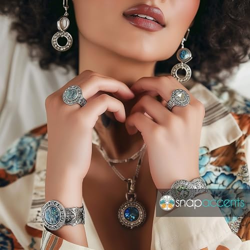 Horseshoe Snap Jewelry 18MM Gold Tone Rhinestone Animal Ginger Charm, Fits DIY Interchangeable, Customizable Jewelry Accessories3