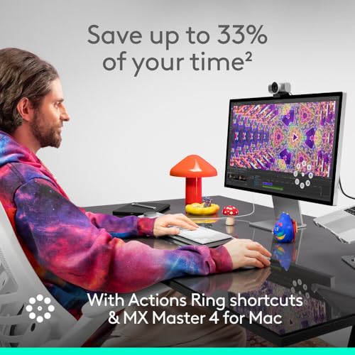 Image of Logitech MX Master 4 for Mac, Ergonomic Bluetooth Mouse with Advanced Performance Haptic Feedback, Ultra-Fast Scrolling, USB-C Charging, MacOS, iPadOS, Windows