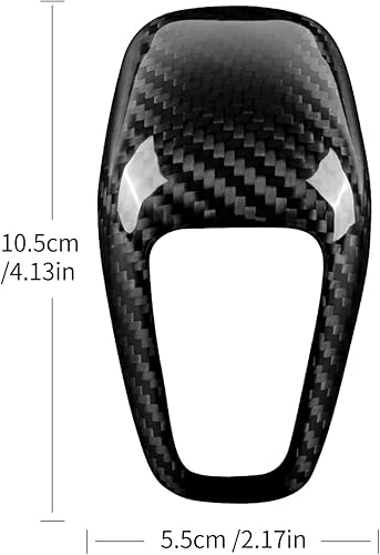 Miniatura 9 de AIRSPEED Cubierta de pomo de palanca de cambios de fibra de carbono, adhesivo protector de cabeza de palanca de cambios para Porsche Cayenne 2018