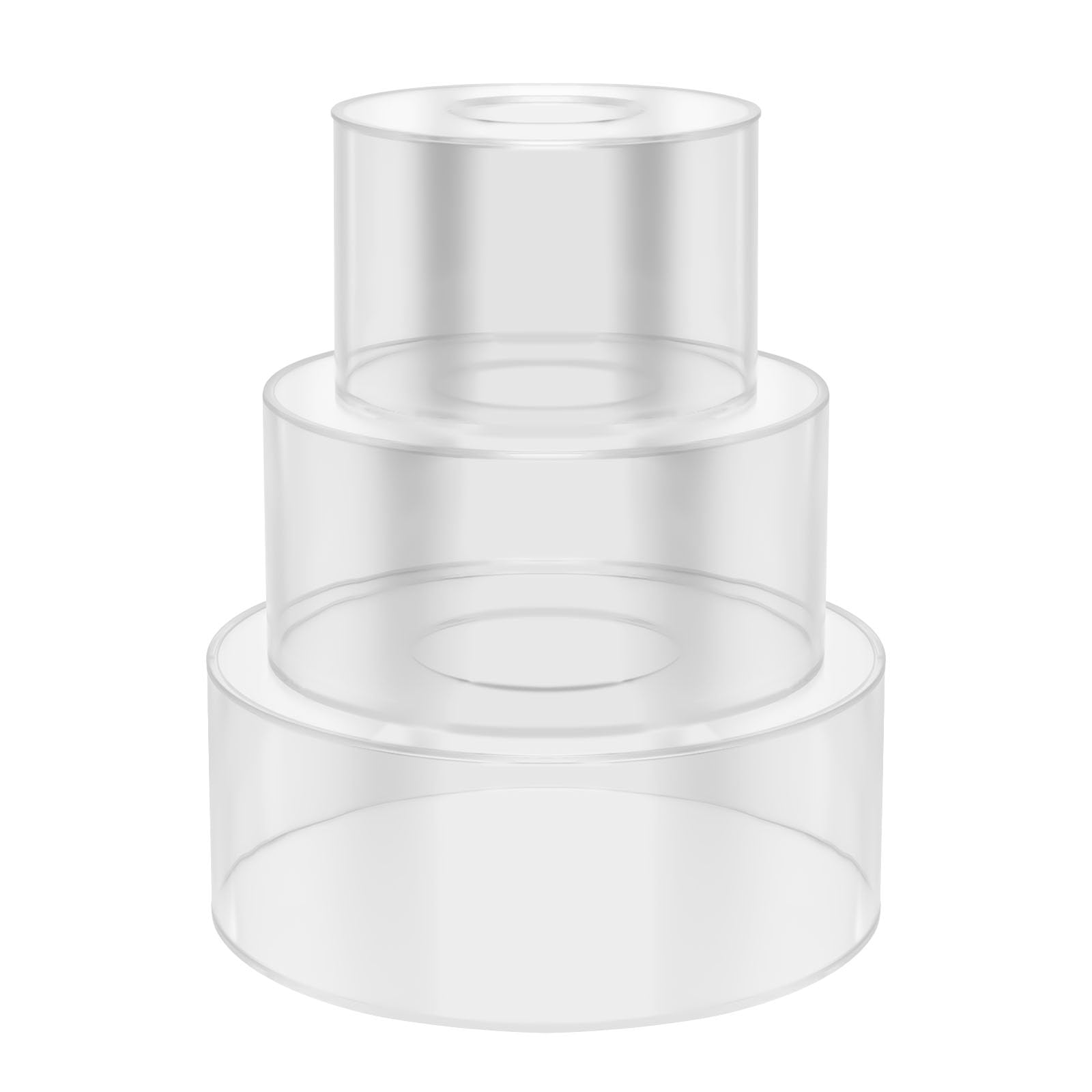 Acryl Befüllbarer Kuchen Stand mit 3 LED-Lichtstreifen, Tortenständer Round Kuchentrenner Backzubehör Klar Cake Stand Zylinder Display Riser Box für Hochzeiten Geburtstage geschäftliche Hotels