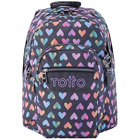 TOTTO Mochila Escolar Lápiz con Compartimento para PC de 14 Pulgadas Cover