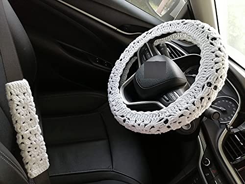 YDM Flower Steering Wheel Cover, Universal Fit, 15...