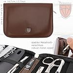 3 Swords Germany - brand quality 10 piece manicure pedicure grooming kit set for professional finger & toe nail care tweezers file clipper fashion leather case in gift box, Made by 3 Swords (01610) - Image 5