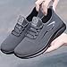 Running Shoes for Men Women Walking Tennis Gym Sneakers Lightweight Breathable Mesh Soft Sole Athletic Sneakers Slip On Casual Fashion Sneaker Outdoor Hiking Footwear Grey
