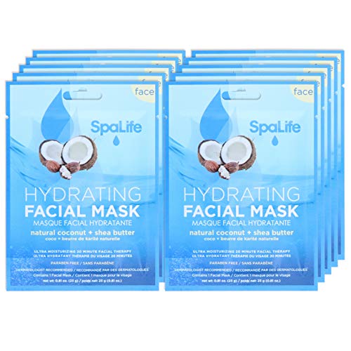 SpaLife Hydrating, Purifying, Anti-Aging, Detoxifying and Soothing Korean Facial Masks - 10 Masks (B - //coolthings.us