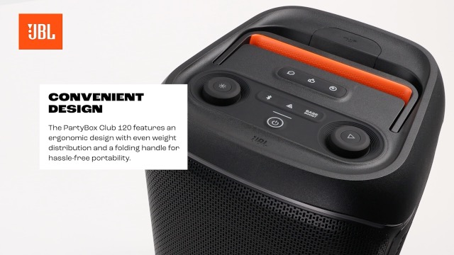 JBL PartyBox Club 120 | Enceinte De Soirée Portable Avec Son Puissant JBL Pro, Jeu De Lumières
