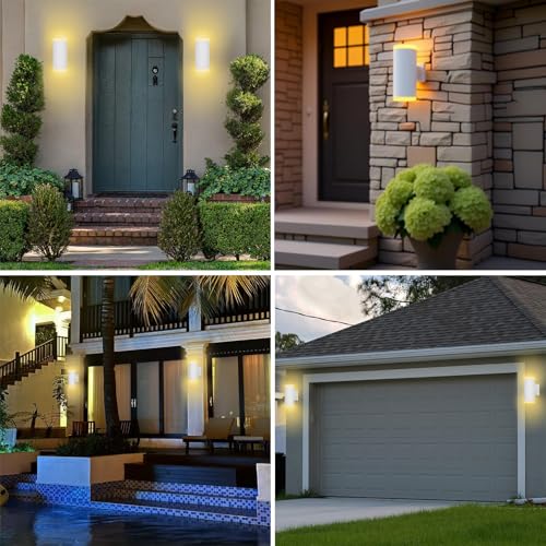 Image of Dusk to Dawn Outdoor Wall Lantern, Anti-Rust Waterproof Wall Lamps