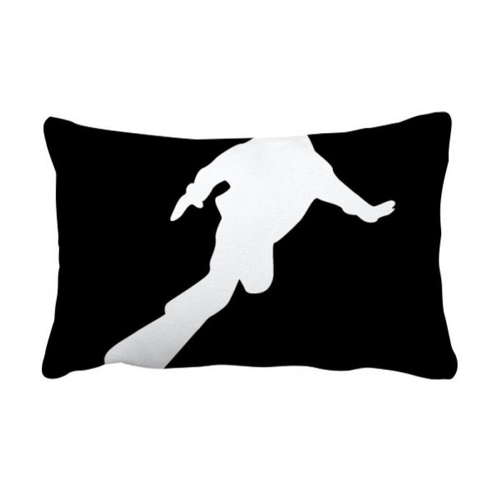 Coussin lombaire silhouette noire multicolore idée cadeau déco salon