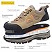 zapato de Seguridad Hombre Mujer Calzado de Trabajo Ligeros Antideslizante Zapatillas de Seguridad con Punta de Acero Caqui 44 Imagen de zapato de Seguridad Hombre Mujer Calzado de Trabajo Ligeros Antideslizante Zapatillas de Seguridad con Punta de Acero Caqui 44