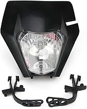 JFG RACING Plaque Phare Plaque Avant Moto Face Avant pour EXC250 SX250 SXF250 EXC450 SX350 SXF450 EXC525 640LC4 Dirt Bike Enduro ATV Scooters-Noir