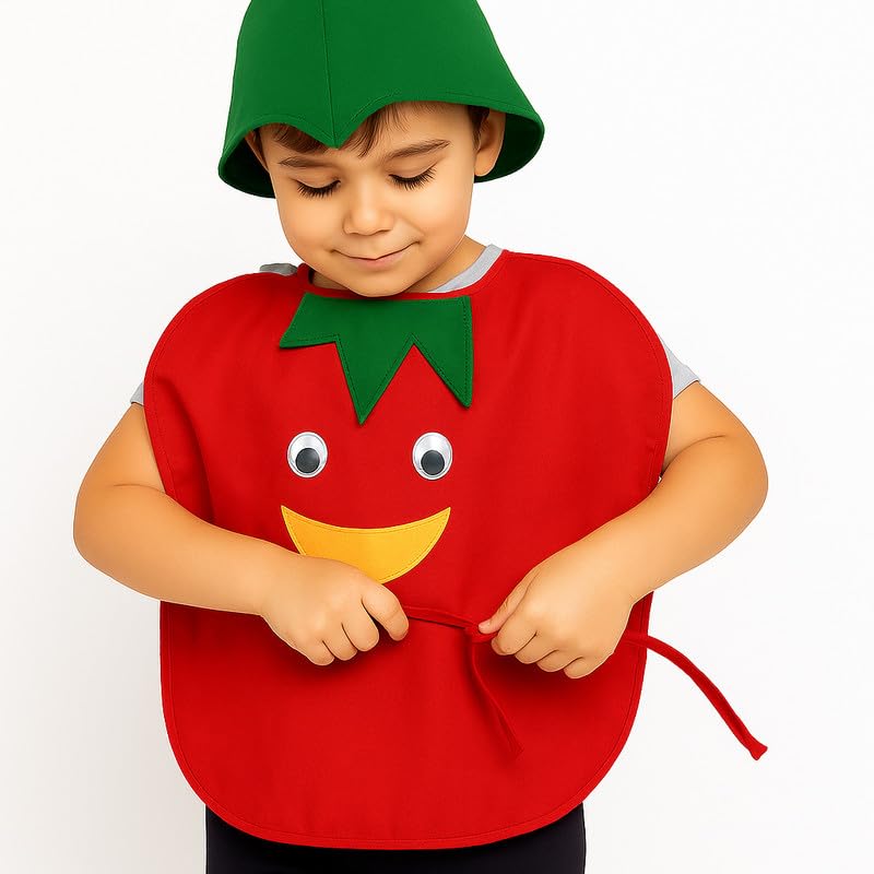 Image of FancyDressWale Fruit & Vegetable Fancy Dress Costume for Kids | Free Size 2-10 Years | School Fancy Dress, Stage Shows, Theme Parties