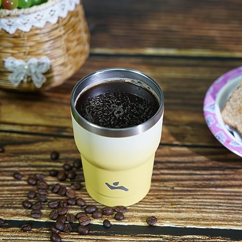 Image of Konokyo 10 oz Tumbler with Handle and Straw, Insulated Travel Mug