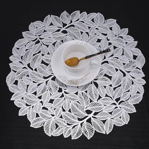 Set de table noir argent 38 cm résistant à la chaleur luxe x2 - 4