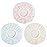Waterproof Shower Caps, 3 Pcs Plastic Reusable Shower Caps Elastic Band Bath Caps for Women Ladies Spa Salon