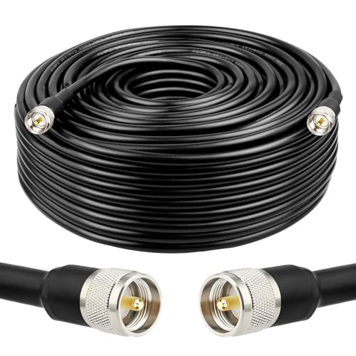 XRDS-RF CB Coax Cable 200FT, UHF PL-259 Clamp, 50 ohm